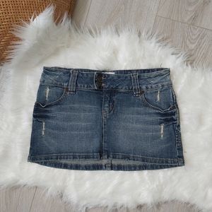 Garage denim mini skirt
